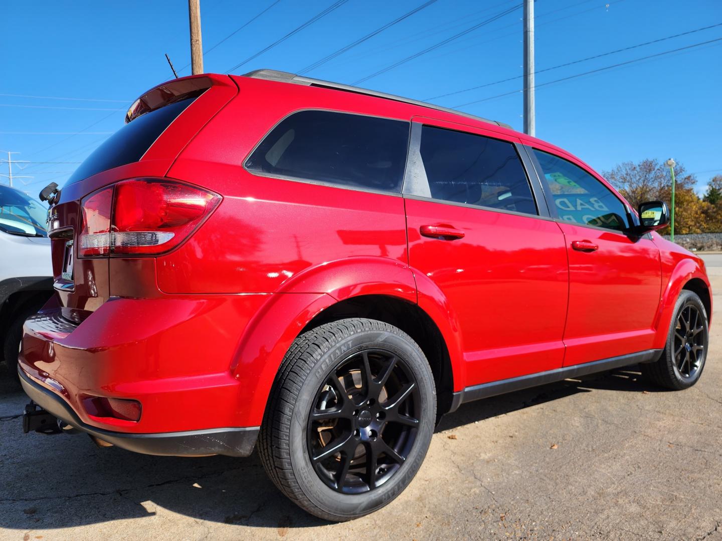 2015 RED Dodge Journey SXT (3C4PDCBBXFT) with an 2.4L L6 DOHC 16V engine, 4-Speed Automatic transmission, located at 2660 S.Garland Avenue, Garland, TX, 75041, (469) 298-3118, 32.885551, -96.655602 - Welcome to DallasAutos4Less, one of the Premier BUY HERE PAY HERE Dealers in the North Dallas Area. We specialize in financing to people with NO CREDIT or BAD CREDIT. We need proof of income, proof of residence, and a ID. Come buy your new car from us today!! This is a SUPER CLEAN 2015 DODGE JOUR - Photo#3